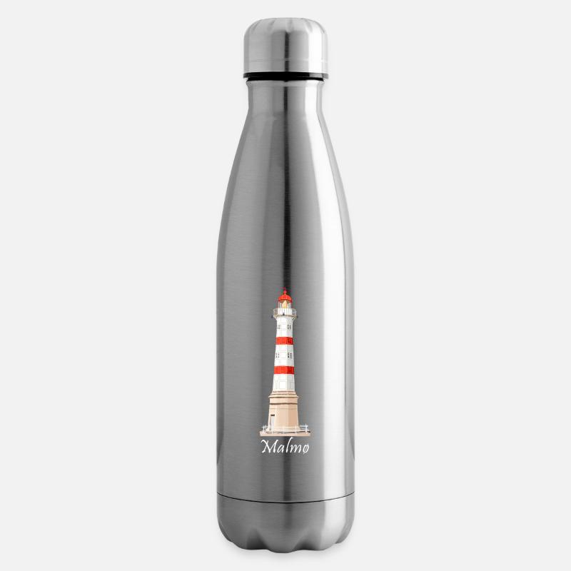 Malmö alter Leuchtturm, Malmö Inre, Schweden - Isolierflasche - Lightsilver