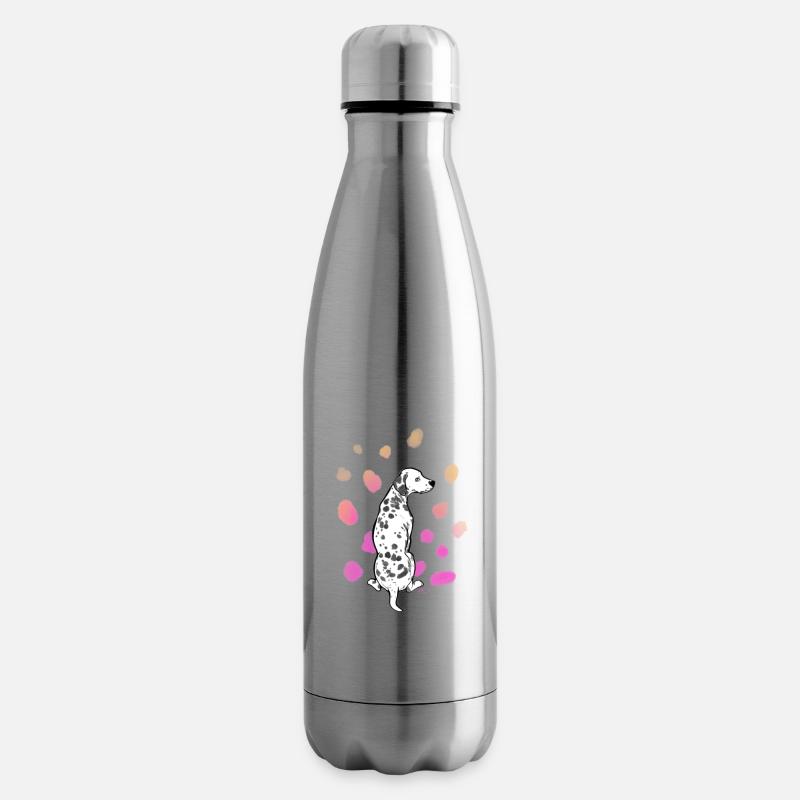Dalmatiner bunt 03 - Isolierflasche - Lightsilver