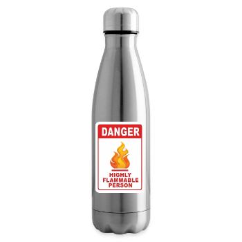 Gefahr Leicht entzündliche Person - Isolierflasche - Lightsilver - Rechts