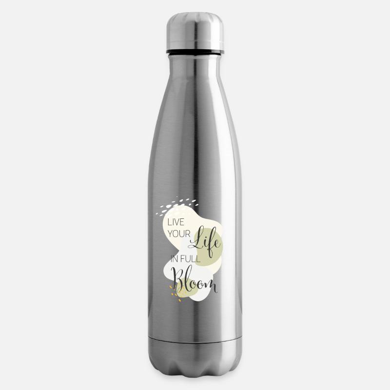 live your life in full bloom - Isolierflasche - Lightsilver