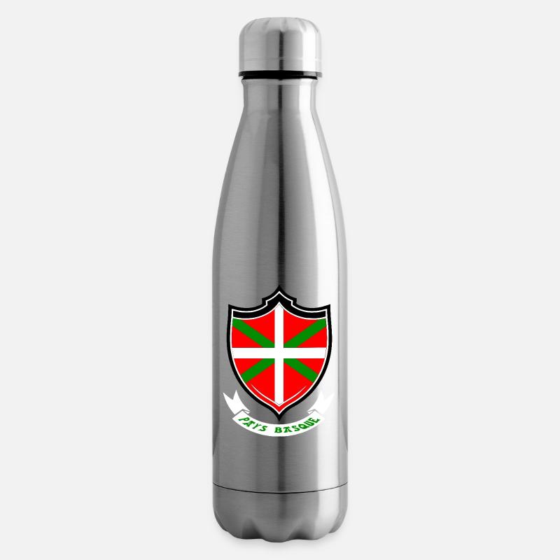 Pays basque - Bouteille isotherme - argent clair