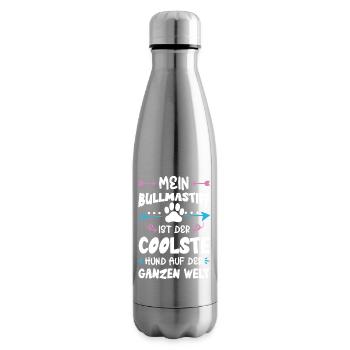 bullmastiff hund spruch - Isolierflasche - Lightsilver - Rechts