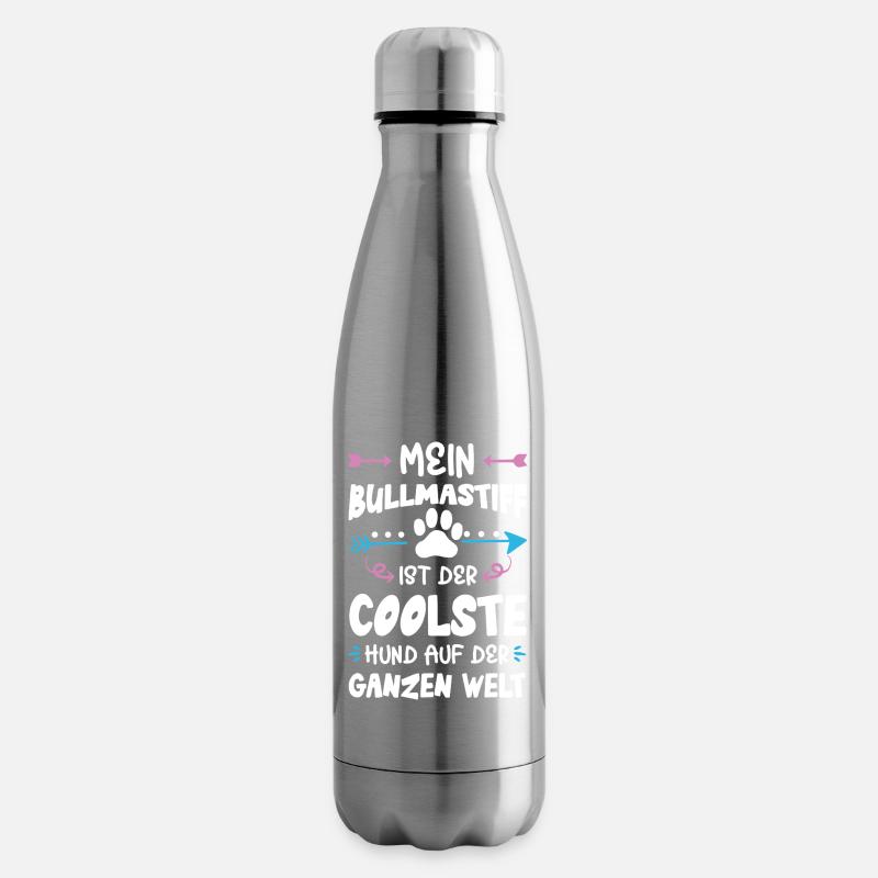 bullmastiff hund spruch - Isolierflasche - Lightsilver
