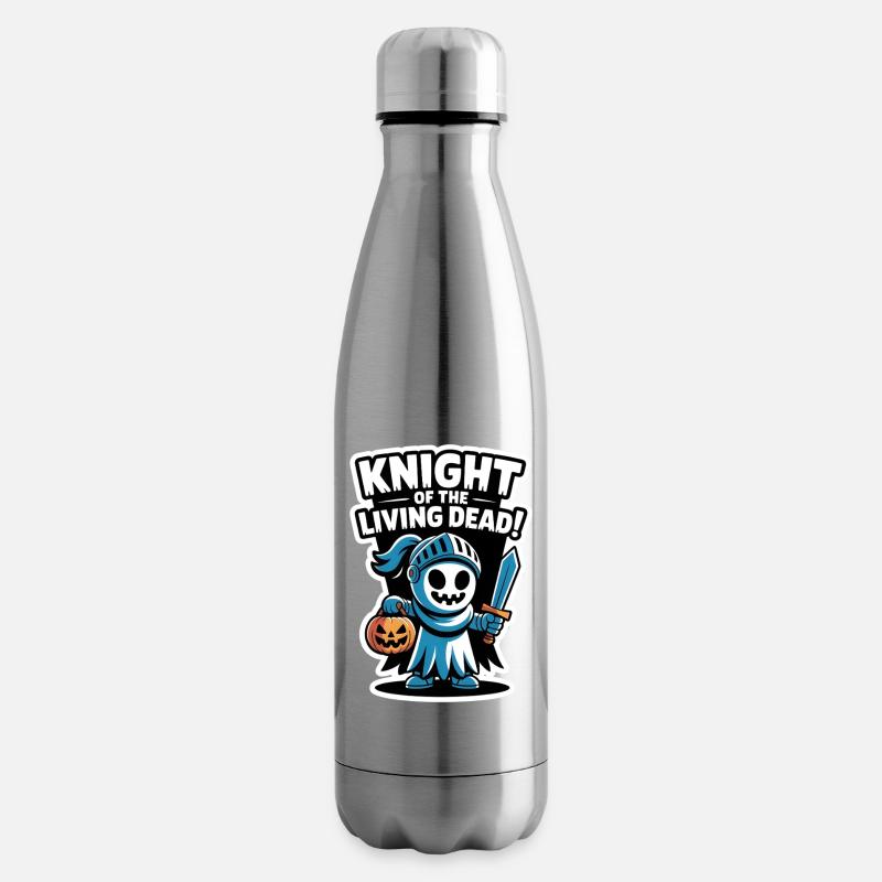 Knight Boo – Spooky Cute Halloween Ghost Sword - Isolierflasche - Lightsilver