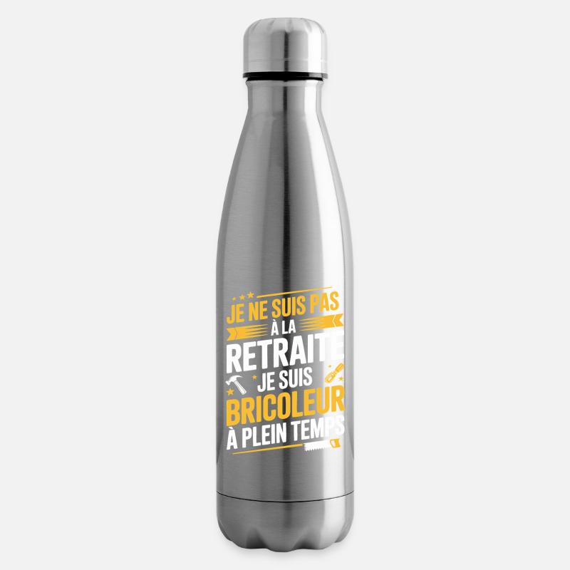 Vollzeit-Handwerker, nicht im Ruhestand - Isolierflasche - Lightsilver