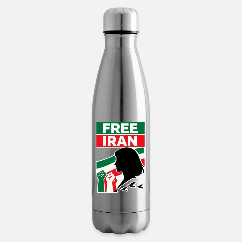 Free Iran - Isolierflasche - Lightsilver