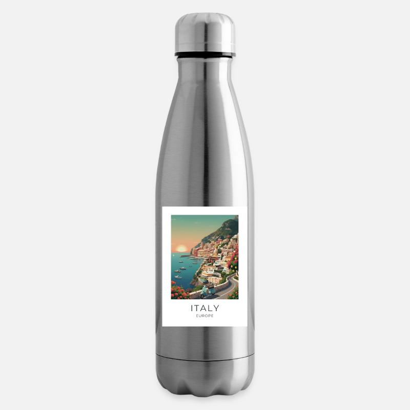 Italia Coastal Magic Motorcycle - Bouteille isotherme - argent clair