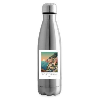 Portofino Coastal Idyll - Insulated Water Bottle - silver - Right