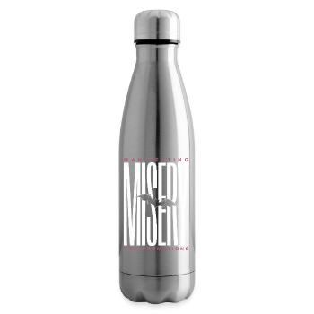 Manifesting Violet Victory Bat - Insulated Water Bottle - silver - Right