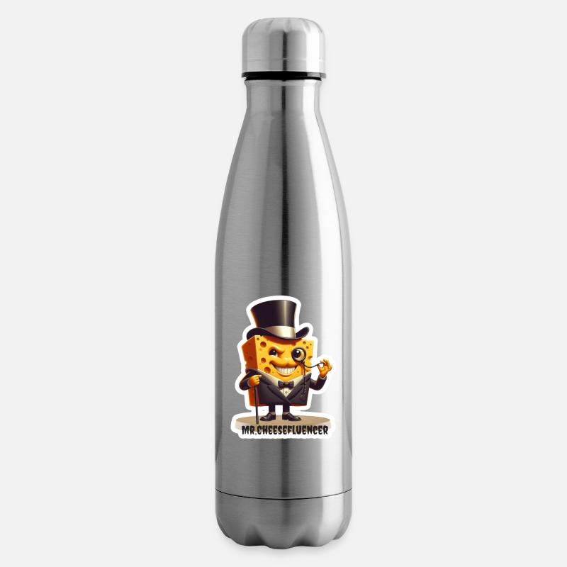 Mr Cheesefluencer Käsecharme - Isolierflasche - Lightsilver