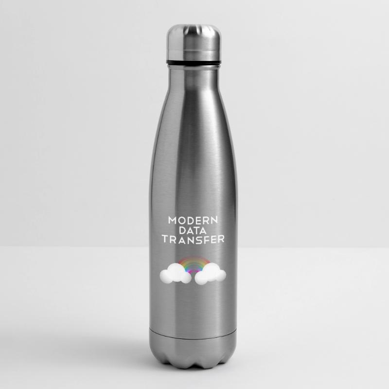 Modern Data Transfer Clouds Computer Scientist Gift Insulated Water Bottle