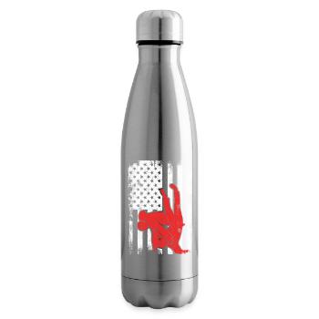 4th of July Judo - Insulated Water Bottle - silver - Right