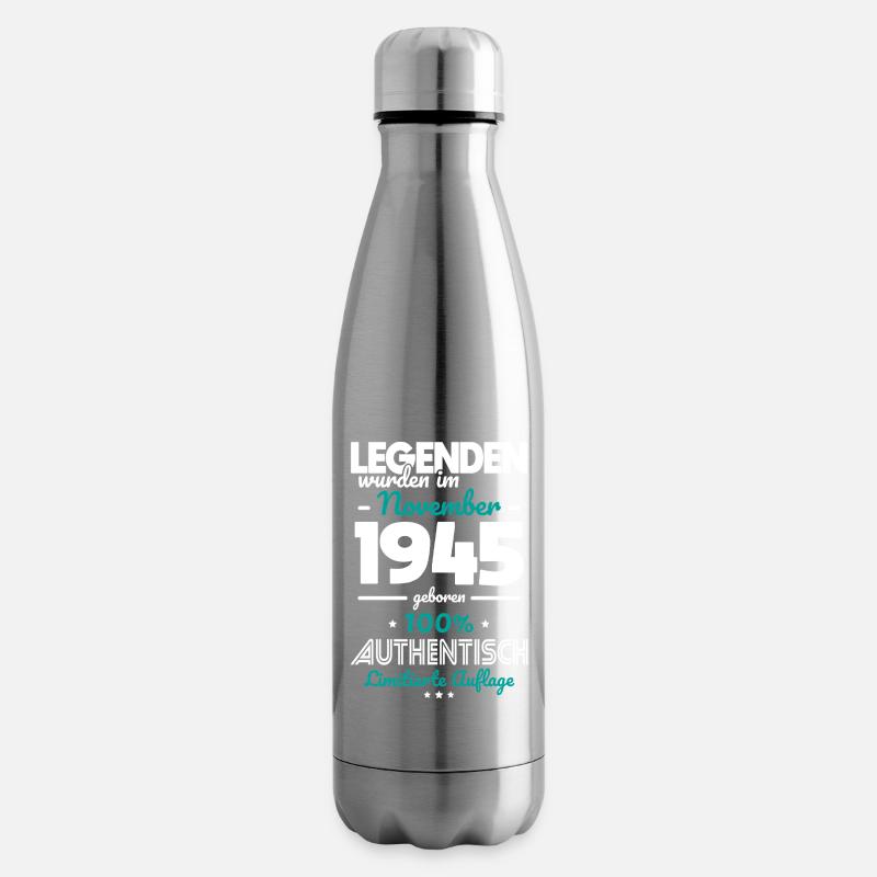 80. Geburtstag - Legenden wurden im November 1945 - Isolierflasche - Lightsilver