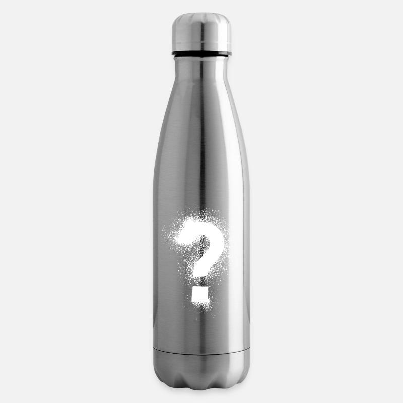 point d’interrogation - Bouteille isotherme - argent clair