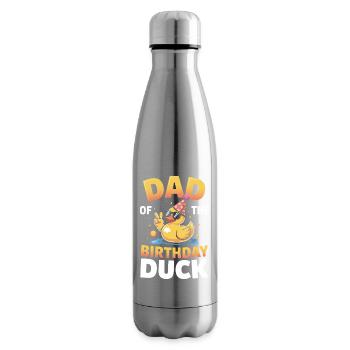 Vater der Geburtstagsente - Isolierflasche - Lightsilver - Rechts