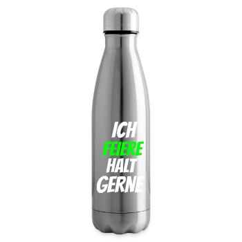 I just like to celebrate neon - Insulated Water Bottle - silver - Right