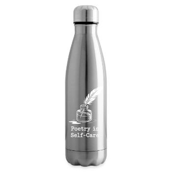 La poésie est un t-shirt de soin de soi - Bouteille isotherme - argent clair - Droite