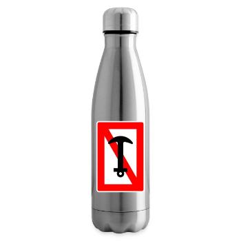 Interdiction d’ancre - navire d’ancre, capitaine de voilier - Bouteille isotherme - argent clair - Droite
