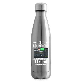 Je suis le technicien du son, ingénieur du son - Bouteille isotherme - argent clair - Droite