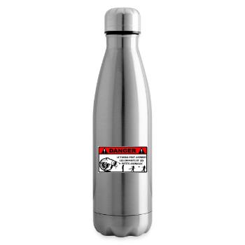 Attention turbo - Bouteille isotherme - argent clair - Droite