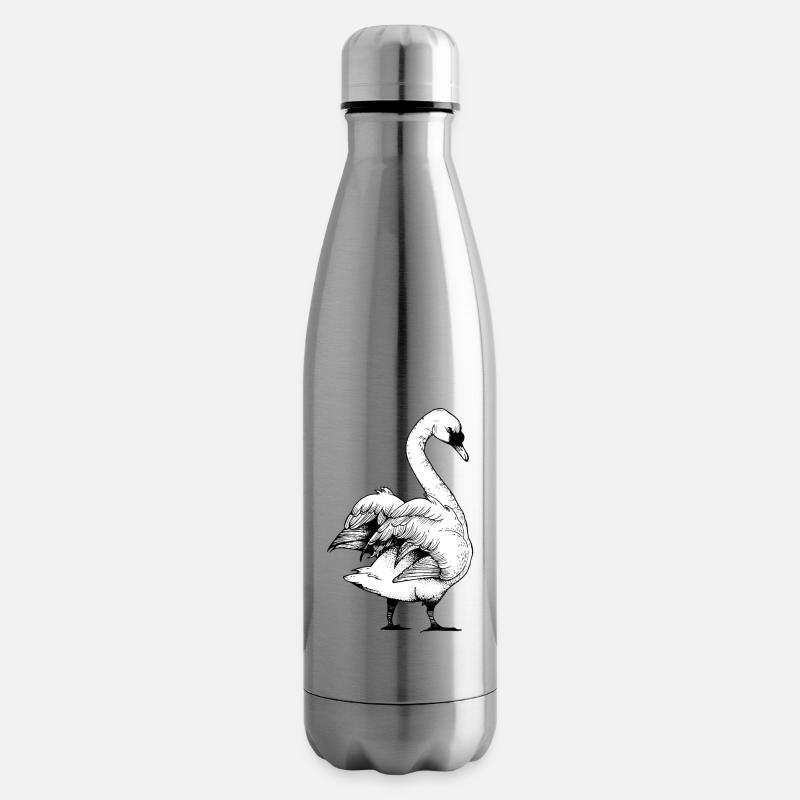 Schwan - Isolierflasche - Lightsilver