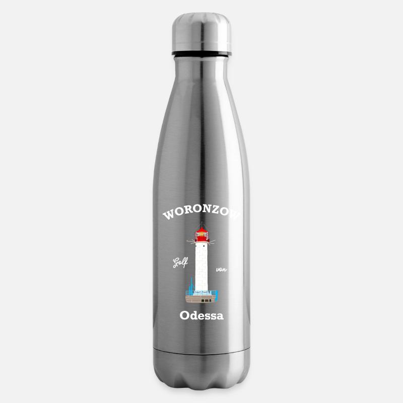 Leuchtturm Woronzow, Golf von Odessa, Ukraine - Isolierflasche - Lightsilver