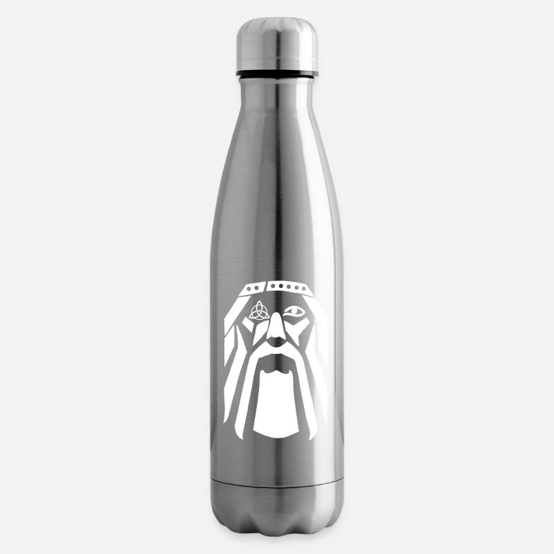 Guerrier viking (blanc) - Bouteille isotherme - argent clair