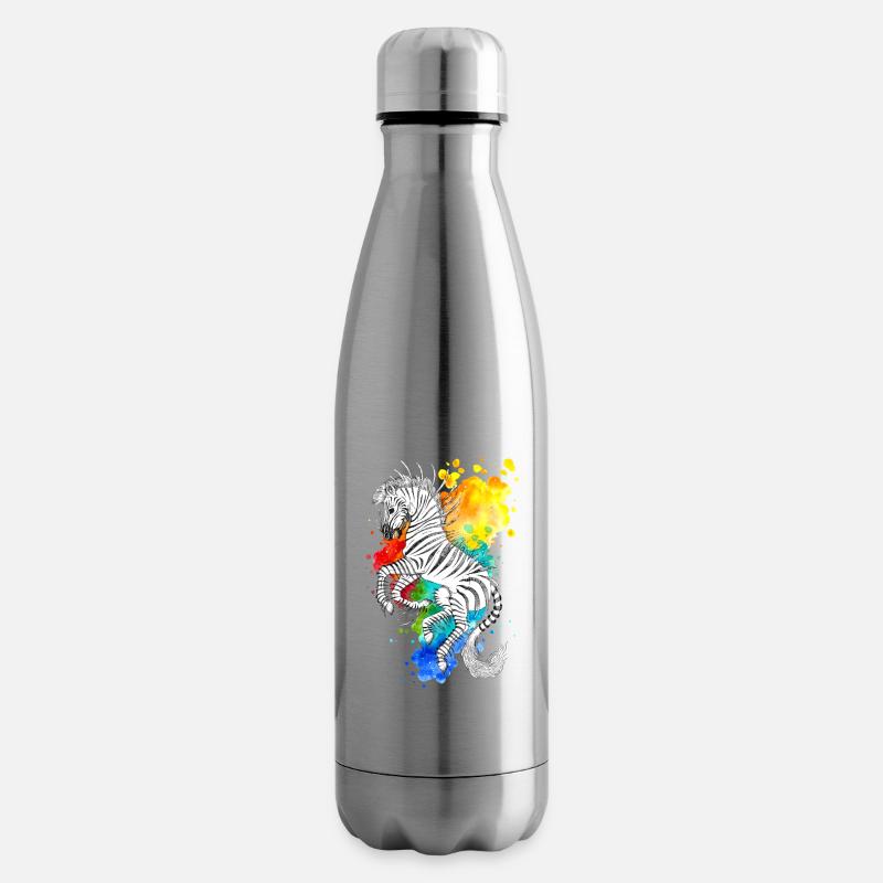 Stripes - Isolierflasche - Lightsilver