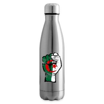 Algerien Flagge Faust Hand Symbol used - Isolierflasche - Lightsilver - Rechts