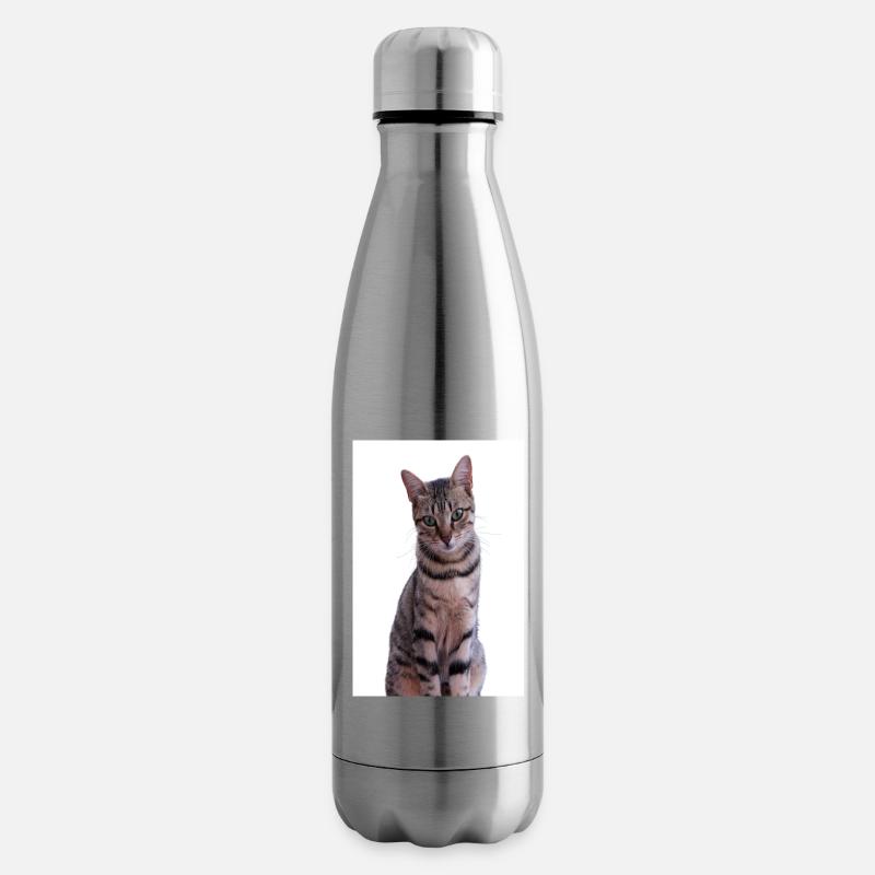 Katze Katzen Kätzchen Tigerkatze - Isolierflasche - Lightsilver