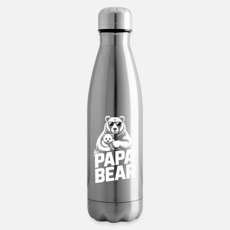 papa bear - Isolierflasche - Lightsilver