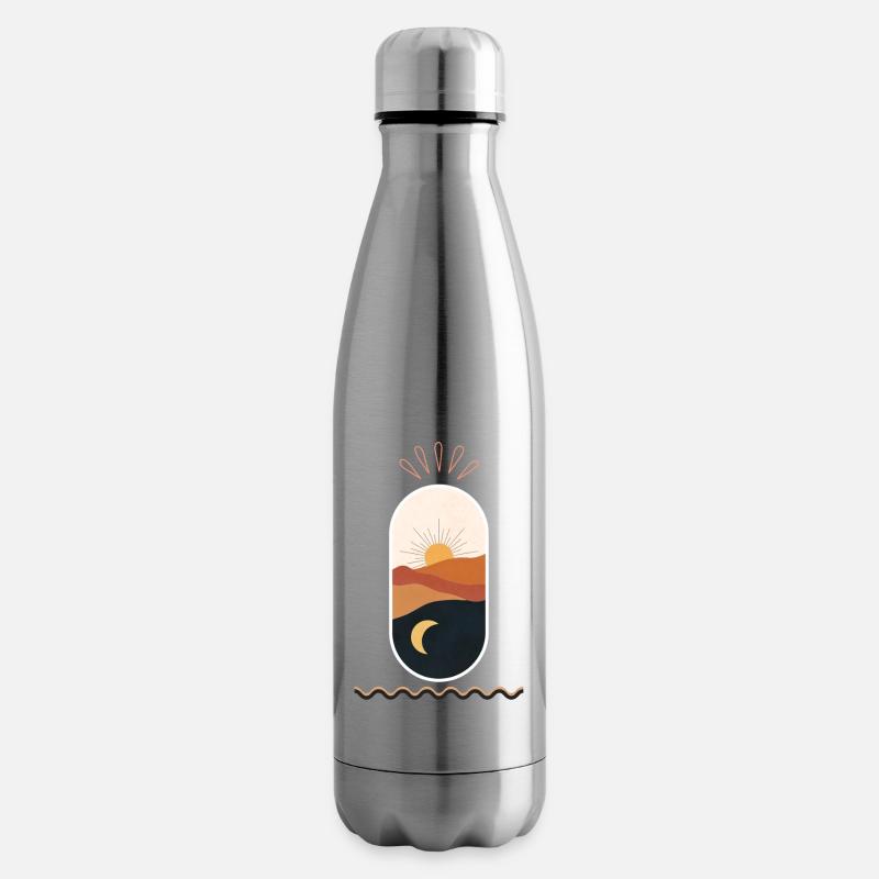 Désert Soleil Lune Nuits - Bouteille isotherme - argent clair