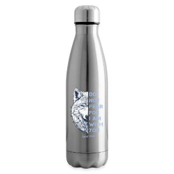 Religious Quote Bible Verse - Insulated Water Bottle - silver - Right
