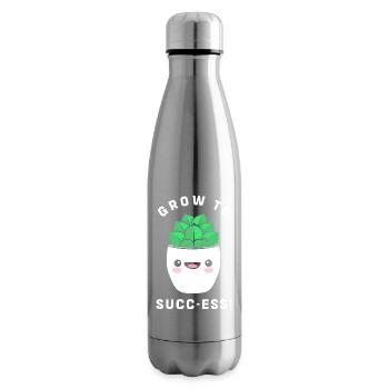 Cacti Plant Cactus - Insulated Water Bottle - silver - Right