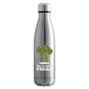 Die Zukunft ist vegan - Isolierflasche - Lightsilver - Rechts