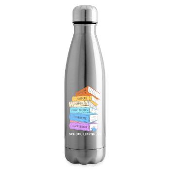 Reading Library Bookworm - Insulated Water Bottle - silver - Right