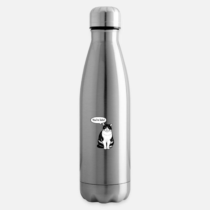 You're late - Isolierflasche - Lightsilver