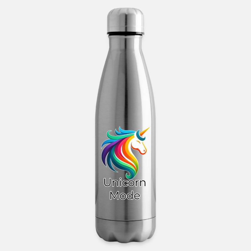 Unicorn Rainbow – Création de mode Unicorn - Bouteille isotherme - argent clair