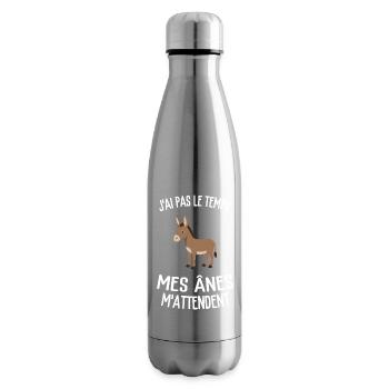 Ich habe keine Zeit, meine Esel warten auf mich, Humor. - Isolierflasche - Lightsilver - Rechts