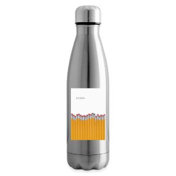 Conception minimaliste classique - Bouteille isotherme - argent clair - Droite