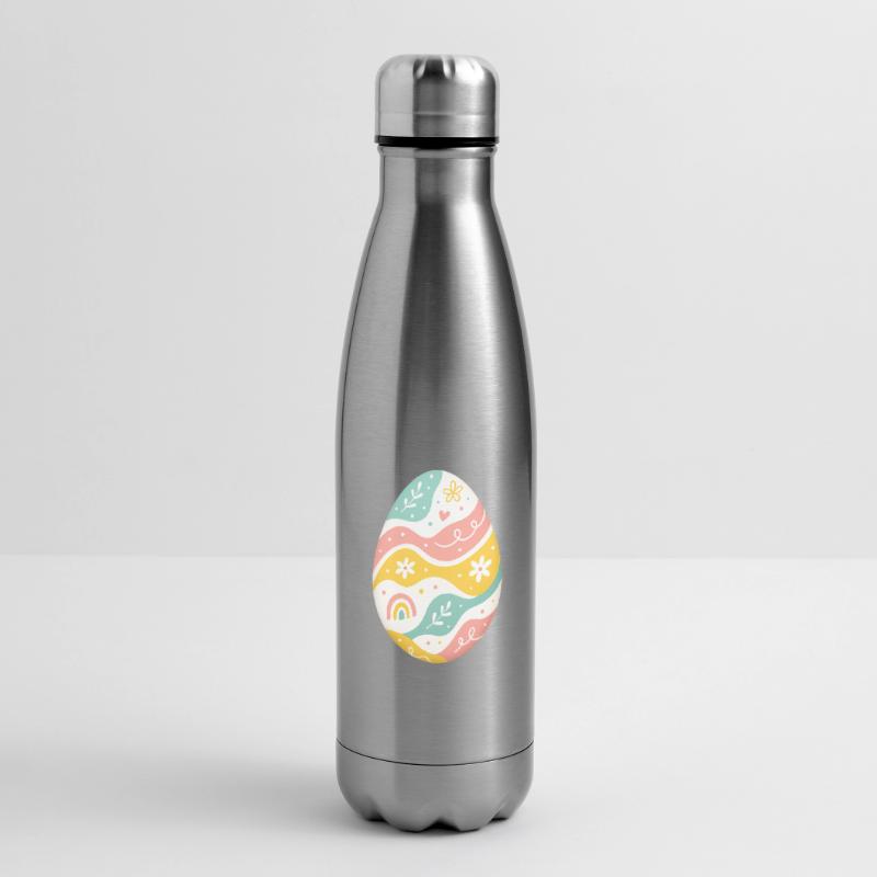 Pastel Easter Egg Pattern Insulated Water Bottle