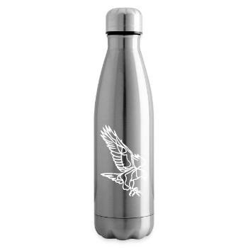 Weißer Adler im Flug - Isolierflasche - Lightsilver - Rechts