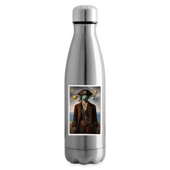 Portrait du pirate cosmique - Bouteille isotherme - argent clair - Droite