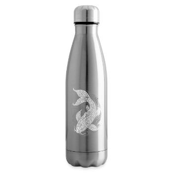 Ornament Koi Fish - Insulated Water Bottle - silver - Right