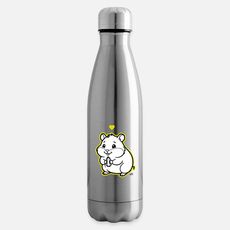 Arnold_the_Hamster - Insulated Water Bottle - silver