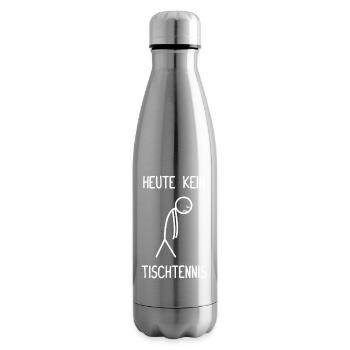 Pas de tennis de table aujourd’hui Joueur de tennis de table - Bouteille isotherme - argent clair - Droite
