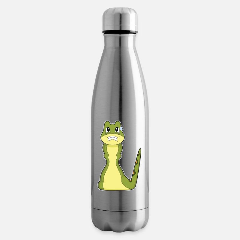 Schlange Schach Brettspiel - Isolierflasche - Lightsilver
