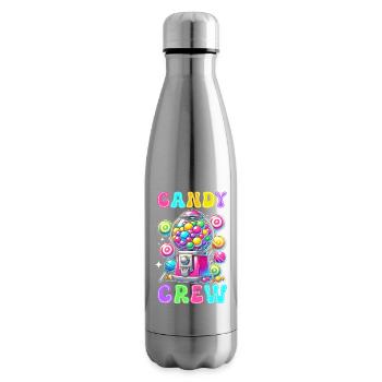 Candy Crew Decoration Candy Lover Sweet Tooth - Insulated Water Bottle - silver - Right