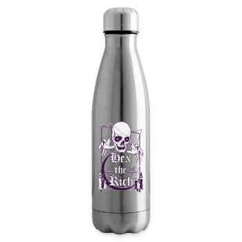 Hex the Rich  - Insulated Water Bottle - silver - Right