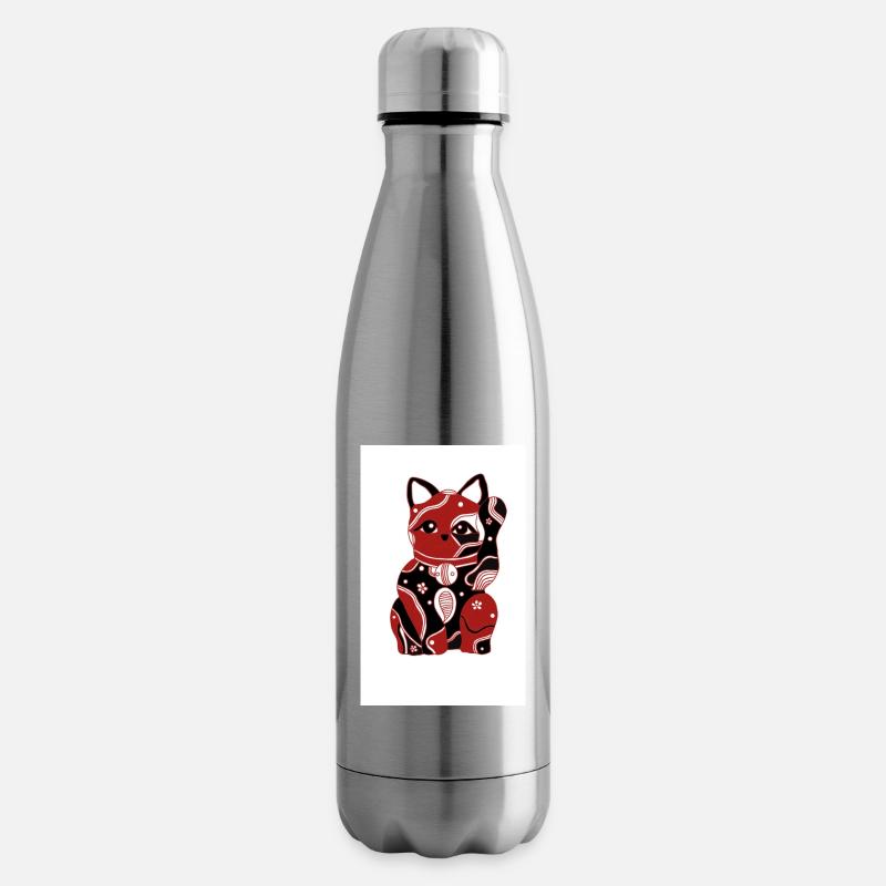 Chinesische Katze - Isolierflasche - Lightsilver